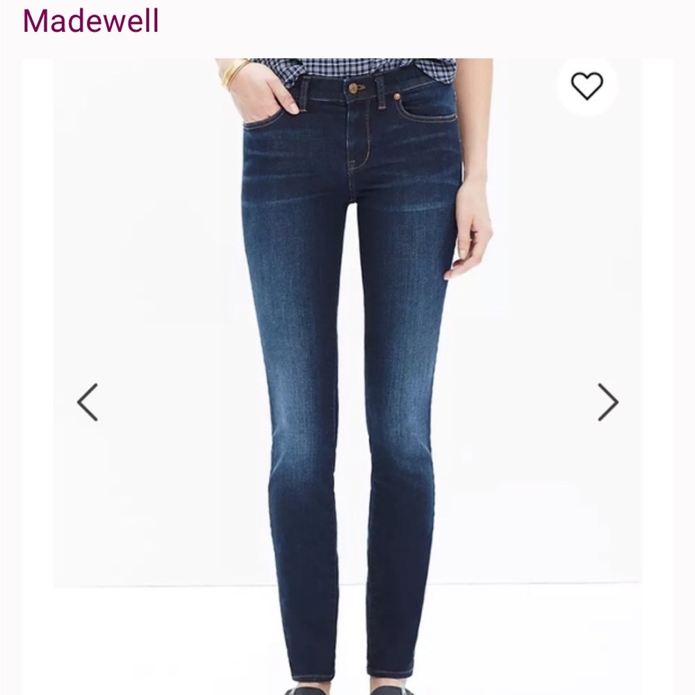 Madewell Skinny Skinny Womens Dark Wash Blue Jeans Size‎ 26